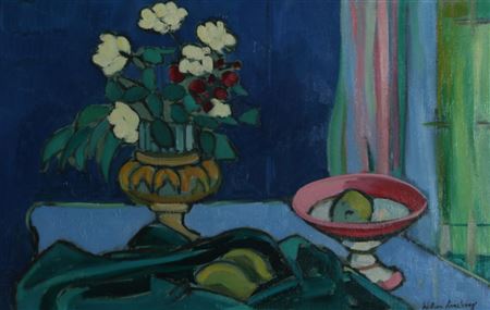 Untitled - still life with flowers and fruit