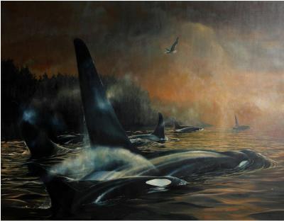 Killer whales by Bruce Muir - Auction record, sale price, and art valuation. Compare with similar artists and explore comparable artworks.