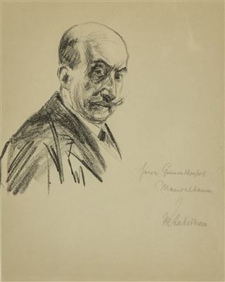 Portrait of Max Liebermann: Self-portrait