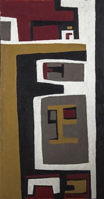 Sample artwork by Marion Florence Nicoll (1909 - 1985), known for modernist still life and landscape painting, printmaking, teaching - View similar artists and auction records