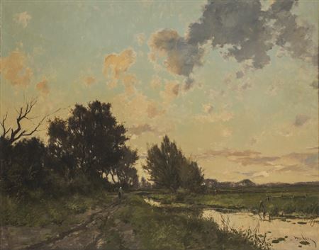 Untitled - Dutch Landscape by Dorus Arts - Auction record, sale price, and art valuation. Compare with similar artists and explore comparable artworks.