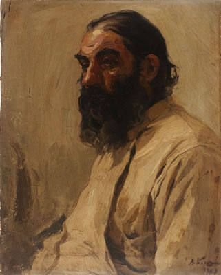Portrait of a Bearded Man by Aleksei Mikhailovich Korin - Auction record, sale price, and art valuation. Compare with similar artists and explore comparable artworks.