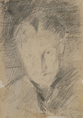 Portrait of Mikhail Aleksandrovich Vrubel: Self-portrait