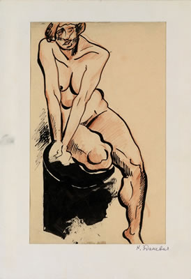 Seated Nude by Kirill Mikhailovitch Zdanevitch - Auction record, sale price, and art valuation. Compare with similar artists and explore comparable artworks.