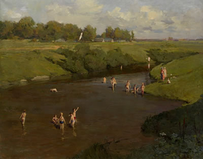 Bathing Children by Aleksei Fedorovich Afanasev - Auction record, sale price, and art valuation. Compare with similar artists and explore comparable artworks.