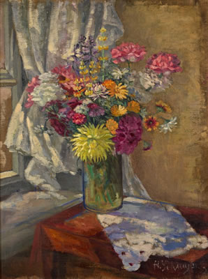 Still Life with Flowers / Still Life with Vegetables, double-sided