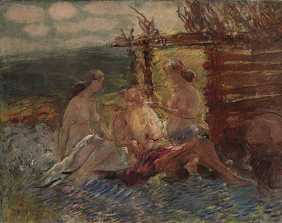 Lot with Daughters by Constantin Kousnetzoff - Auction record, sale price, and art valuation. Compare with similar artists and explore comparable artworks.