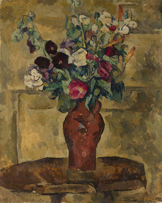 Sample artwork by Pyotr Petrovich Konchalovsky (1876 - 1956), known for still life, landscape figure, genre and portrait painting - View similar artists and auction records