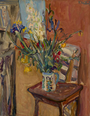Flowers on a Chair by Vladimir Naiditch - Auction record, sale price, and art valuation. Compare with similar artists and explore comparable artworks.