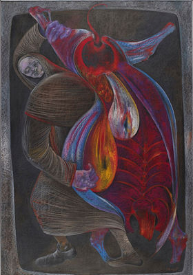 Butcher, from the "Ventre de Paris" series