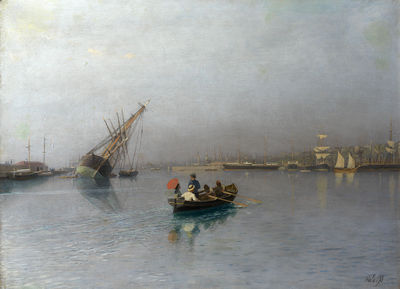 Harbour Scene by Lev Feliksovich Lagorio - Auction record, sale price, and art valuation. Compare with similar artists and explore comparable artworks.