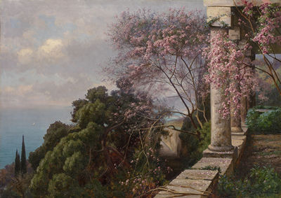 Spring in the Crimea, Massandra by Iosif Evstafevich Krachkovsky - Auction record, sale price, and art valuation. Compare with similar artists and explore comparable artworks.