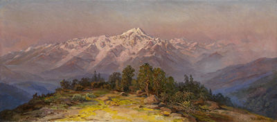 Mountain Landscape by Ilia Nikolaevich Zankovski - Auction record, sale price, and art valuation. Compare with similar artists and explore comparable artworks.