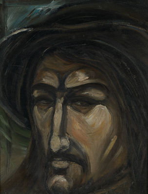 Portrait of Timur Novikov: Self-portrait