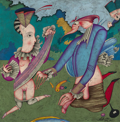 Sample artwork by Mihail Chemiakin (Born 1943), known for animal, portrait, and figural sculpture - View similar artists and auction records