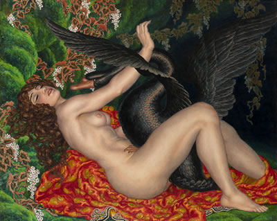 Leda and the Swan by Nikolai Konstantinovich Kalmakov - Auction record, sale price, and art valuation. Compare with similar artists and explore comparable artworks.