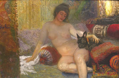 Portrait of Madame Alisa Rivoir with a Lapdog by Ilya Efimovich Repin - Auction record, sale price, and art valuation. Compare with similar artists and explore comparable artworks.