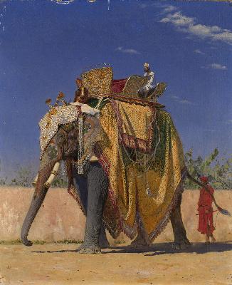 Royal Elephant (from the Indian Series) by Vasily Petrovic Vereschagin - Auction record, sale price, and art valuation. Compare with similar artists and explore comparable artworks.