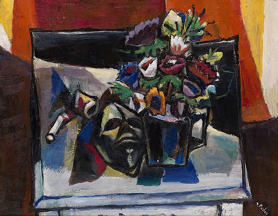Still Life with Mask by Isaac Pailes - Auction record, sale price, and art valuation. Compare with similar artists and explore comparable artworks.