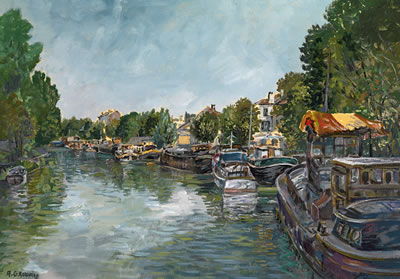 Banks of Seine in the Suburbs by Alexis Guy Korovine - Auction record, sale price, and art valuation. Compare with similar artists and explore comparable artworks.