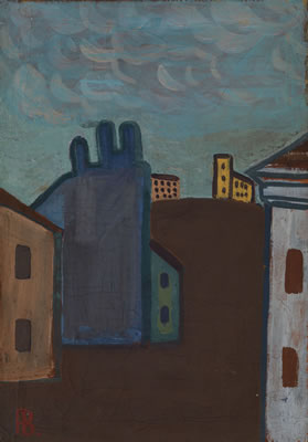 Sample artwork by Richard Vasmi (1929 - 1998), known for painter and graphic artist - View similar artists and auction records