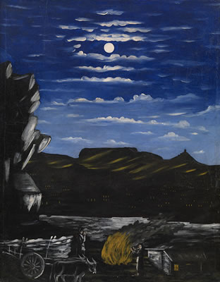 Arsenal Hill at Night by Niko Pirosmani - Auction record, sale price, and art valuation. Compare with similar artists and explore comparable artworks.