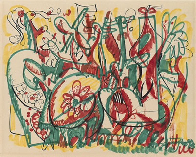 Colour Drawings, ten works