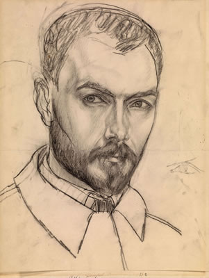 Portrait of Kuzma Sergeyevich Petrov-Vodkin: Self-portrait