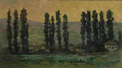 Poplars by Alexandre Kouprine - Auction record, sale price, and art valuation. Compare with similar artists and explore comparable artworks.