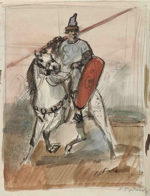 Warrior on Horse by Konstantin Ivanovich Rudakov - Auction record, sale price, and art valuation. Compare with similar artists and explore comparable artworks.