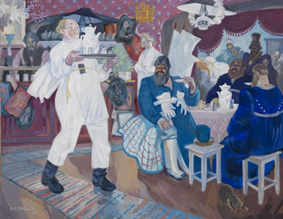 Russian Tavern by Nicolai Remisoff - Auction record, sale price, and art valuation. Compare with similar artists and explore comparable artworks.