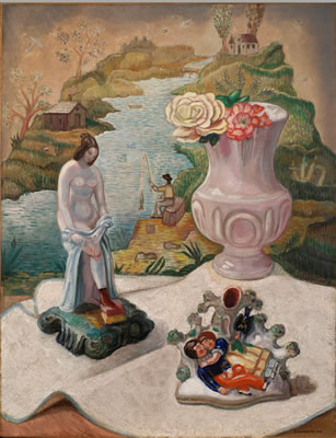 Porcelain Figures and Flowers