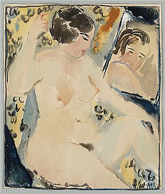 Nude in Front of a Mirror