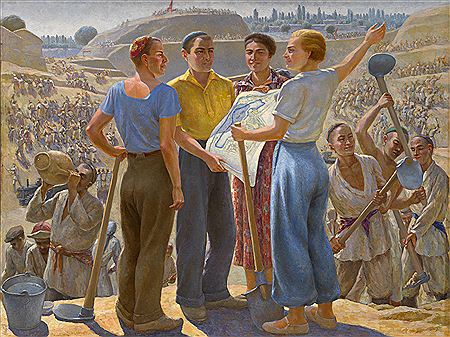 Constructing Lake Komsomol