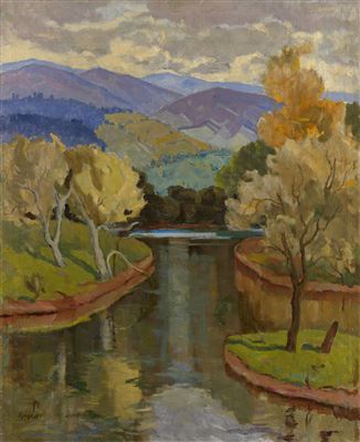 Town of Uzhgorod in Autumn by Bela Erdelyi - Auction record, sale price, and art valuation. Compare with similar artists and explore comparable artworks.