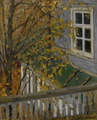 View from a Balcony in Autumn