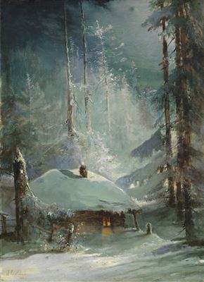 Hut in a Wintry Forest by Aleksei Kondratievitch Savrasov - Auction record, sale price, and art valuation. Compare with similar artists and explore comparable artworks.