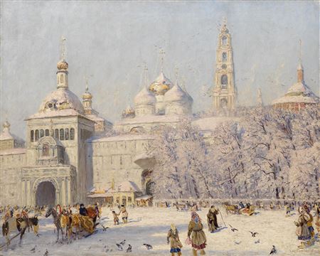 Sample artwork by Nicolai Nikanorovich Dubovsky (1859 - 1918), known for landscape and seascape painting - View similar artists and auction records