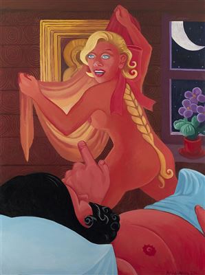 Sample artwork by Vladislav Mamyshev-Monroe (1969 - 2013), known for transformation and examination of historical and cultural figures through art - View similar artists and auction records