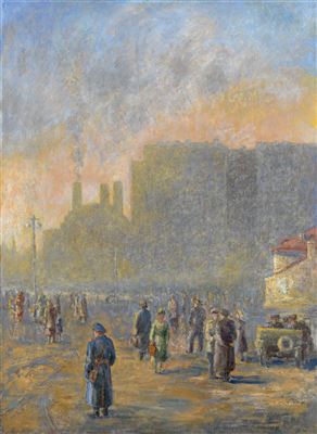 Fireworks. Vasilievsky Island by Alexandre Nikolaevich Samokhvalov - Auction record, sale price, and art valuation. Compare with similar artists and explore comparable artworks.