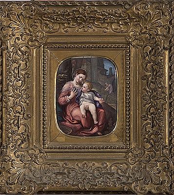 Mother and infant Child with workman beyond by William Charles Bell - Auction record, sale price, and art valuation. Compare with similar artists and explore comparable artworks.