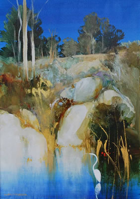 Lagoon by Ken Taber - Auction record, sale price, and art valuation. Compare with similar artists and explore comparable artworks.