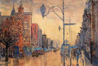 Sample artwork by Cyril George Lander (1892 - 1983), known for landscape painting and furniture making, watercolor specialty - View similar artists and auction records