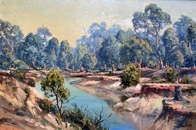 River Scene by Allon Francis Cook - Auction record, sale price, and art valuation. Compare with similar artists and explore comparable artworks.
