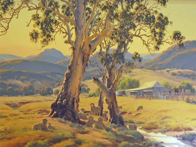 "Near the Shearing Shed," Western Warrumbungles by Melvin Duffy - Auction record, sale price, and art valuation. Compare with similar artists and explore comparable artworks.