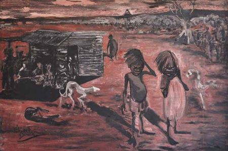 End of the Day 1956 by Elizabeth Durack - Auction record, sale price, and art valuation. Compare with similar artists and explore comparable artworks.