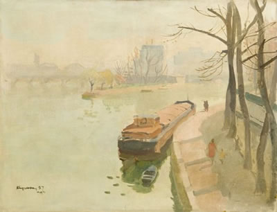 La Seine à Paris by Mykola Vasyl Krychevsky - Auction record, sale price, and art valuation. Compare with similar artists and explore comparable artworks.