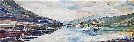 WHERE THE SEA LOCHS MEET, EILEAN DONNAN CASTLE by Helen Beall - Auction record, sale price, and art valuation. Compare with similar artists and explore comparable artworks.