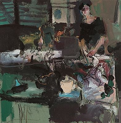 LADY AT A COUNTER