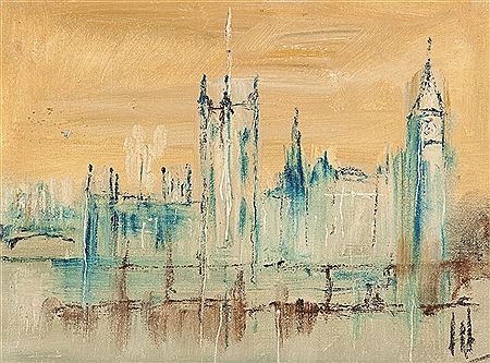 EVENING LIGHT, PALACE OF WESTMINSTER by Nicholas Fairbairn - Auction record, sale price, and art valuation. Compare with similar artists and explore comparable artworks.